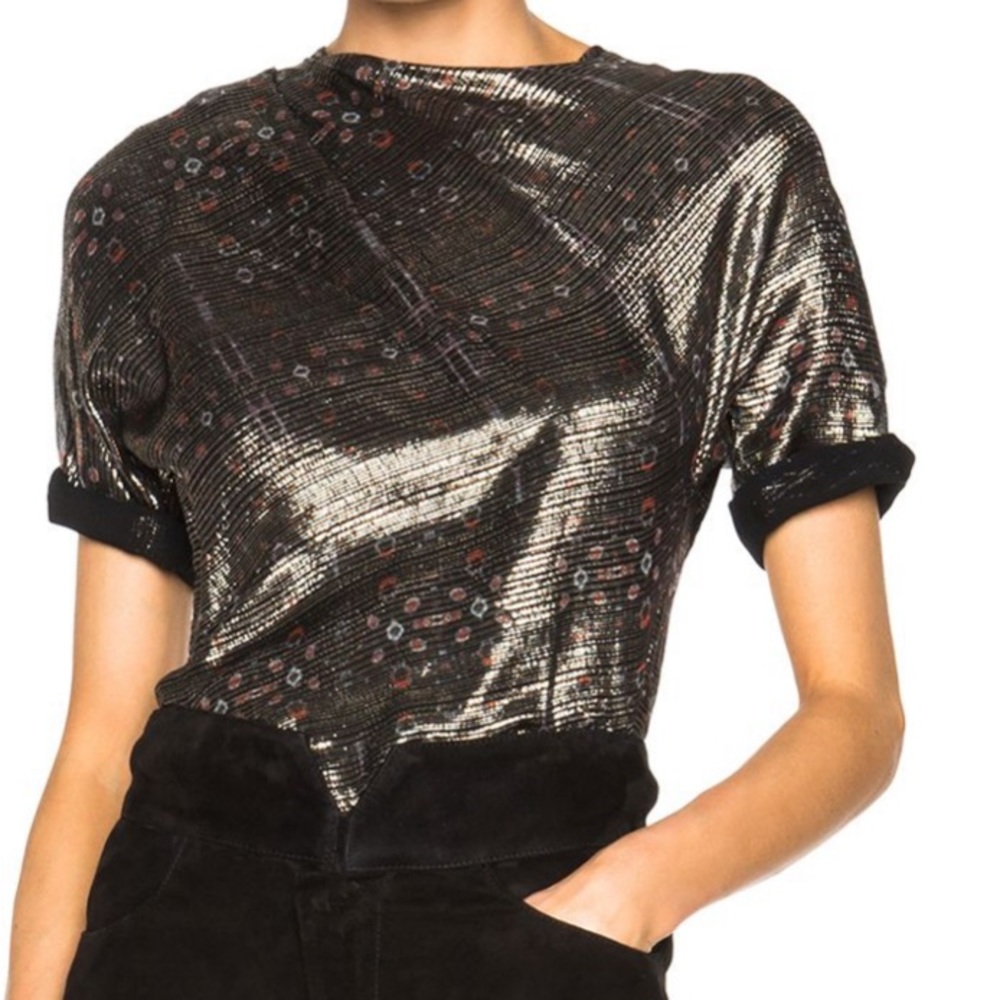Isabel Marant Louna Shiny Top. Like New - image 1